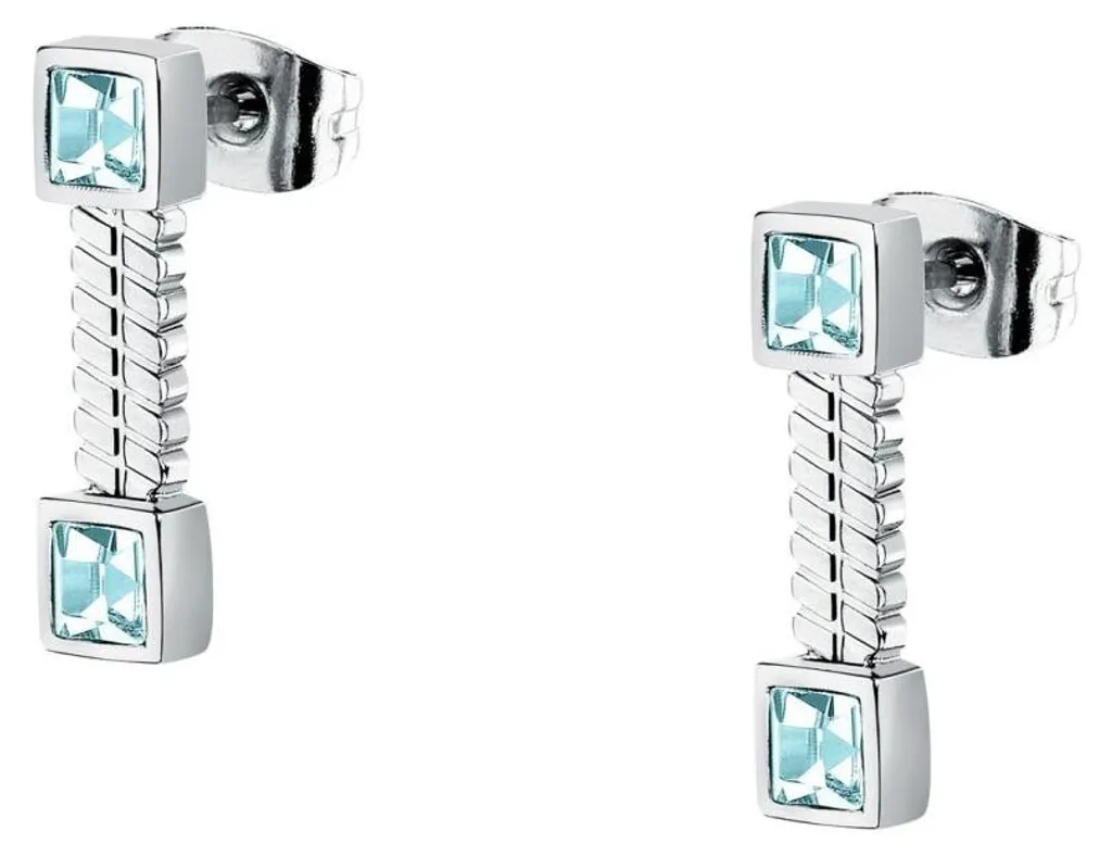 Boucles d'oreilles élégantes Gioia pour mariage ou soirée en acier