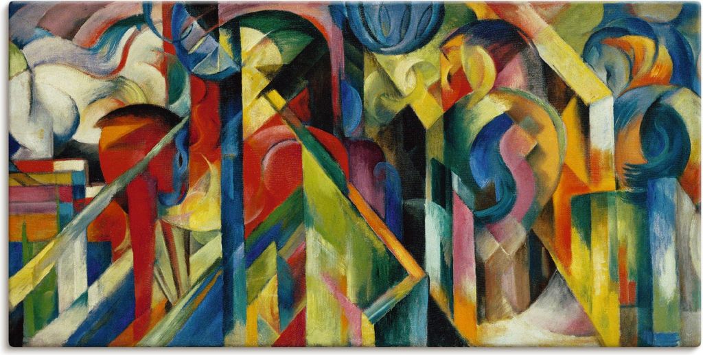 ARTland Leinwandbild Stallungen. 1913 Größe: 150x75 cm