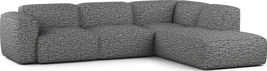 home24 3-Sitzer Ecksofa mit Recamiere