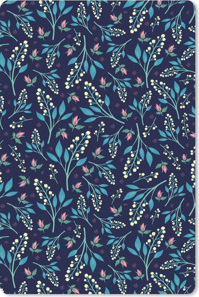 MuchoWow Mauspad Mousepad Blumen - Rosa - Weiß - Muster 40x60 cm - Mousepads - Maus Mat - Pad - Mausunterlage - Schreibtisch Accesoire