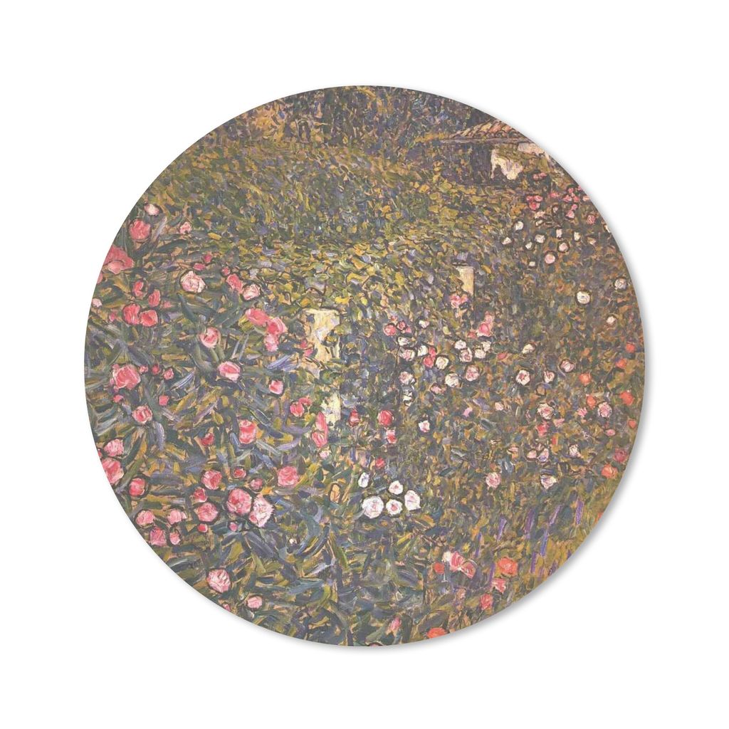 MuchoWow Mauspad Mousepad Italienische Gartenbaulandschaft - Gustav Klimt 40x40 cm - Mousepads - Maus Mat - Pad - Mausunterlage - Schreibtisch Ac...