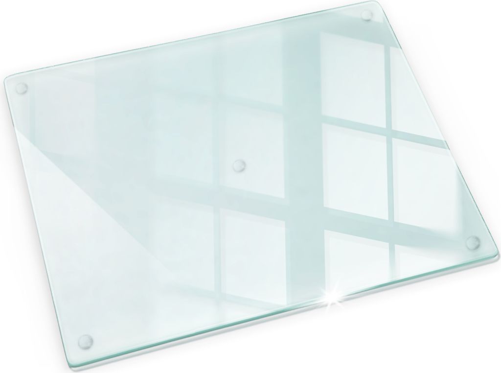 Transparent Abdeckplatte - Spritzschutz aus Glas Küchenrückwand – 52x40 cm – Farblose Wandschutz
