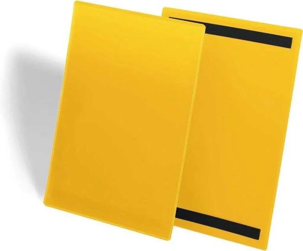 Porte-documents A4 Jaune Magnétique pour 50 Feuilles - Réf. MAG-A4-50J
