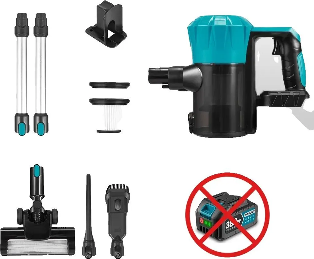 Aspirapolvere, potenza 1800 W, design senza fili, senza batteria