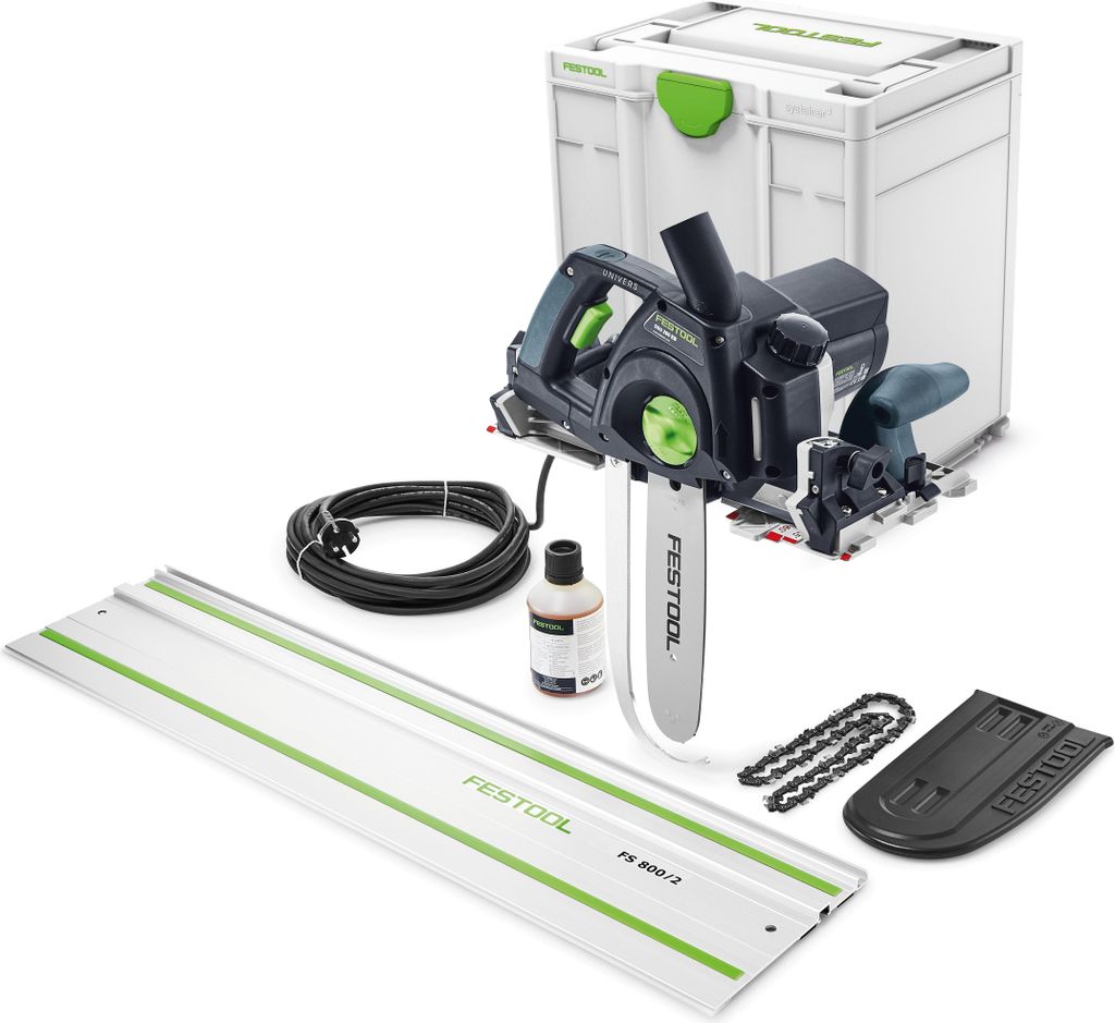 Festool Schwertsäge SSU 200 EB-Plus-FS UNIVERS, incl. Sägekette, Führungsschiene, Zubehör, Systainer