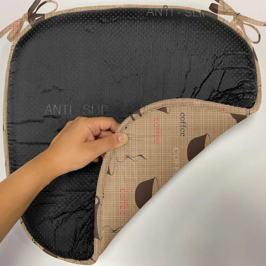 Lot 4 Coussins de Chaise Imperméables à Sangles 40cm Chocolat Café - 2