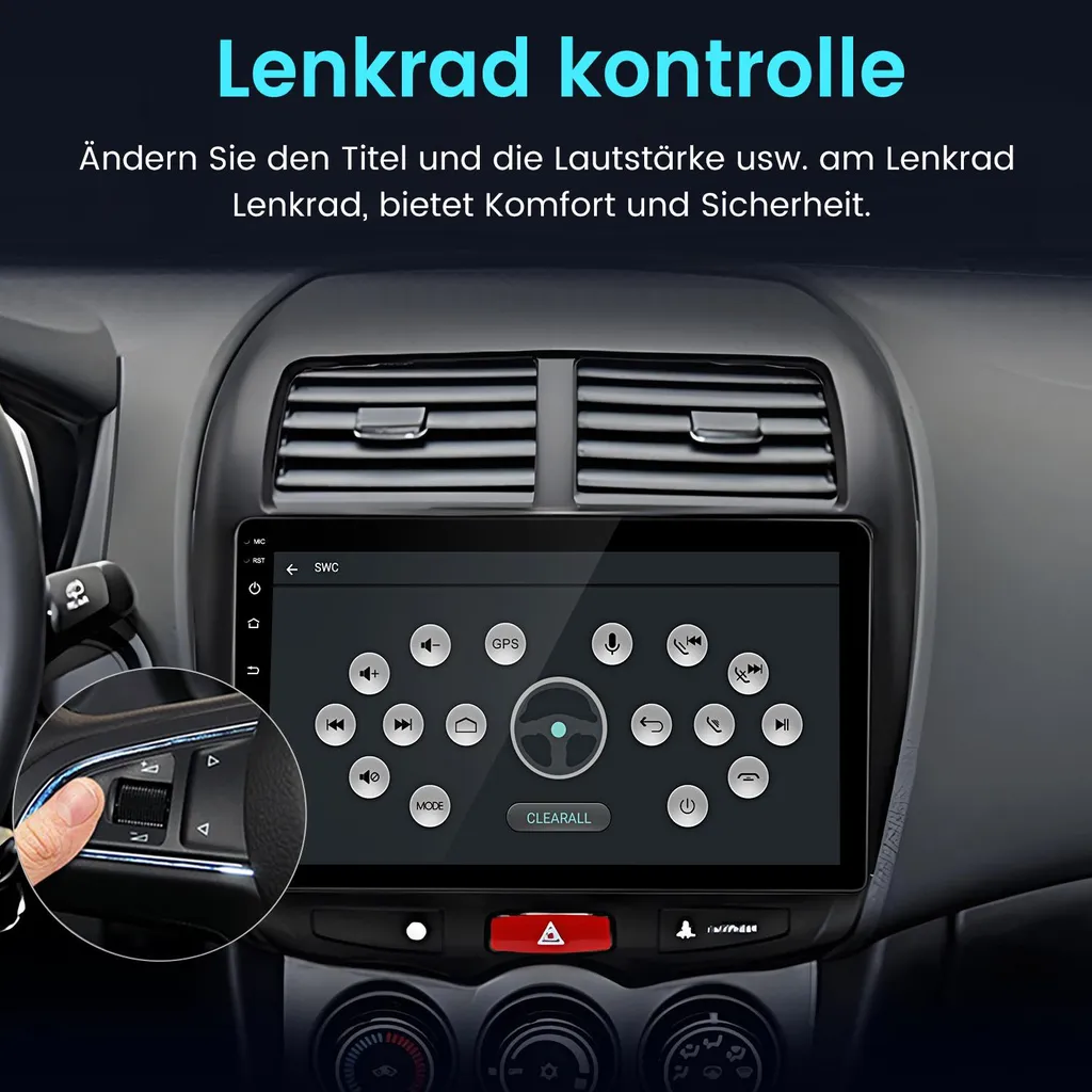 Infotainment Android 12 per Mitsubishi ASX 2010-16 10" GPS - 6