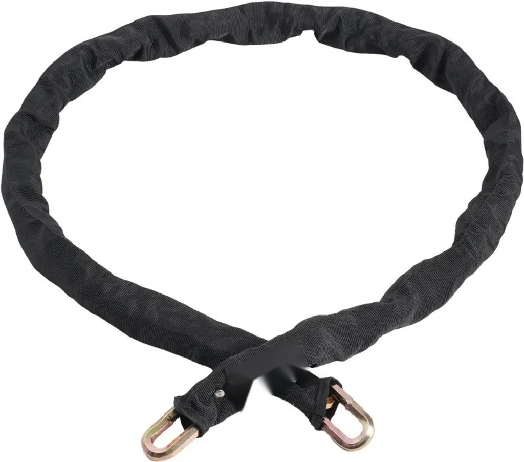 Chaîne de sécurité 9,5 mm antivol vélo long 1,8m avec gaine nylon