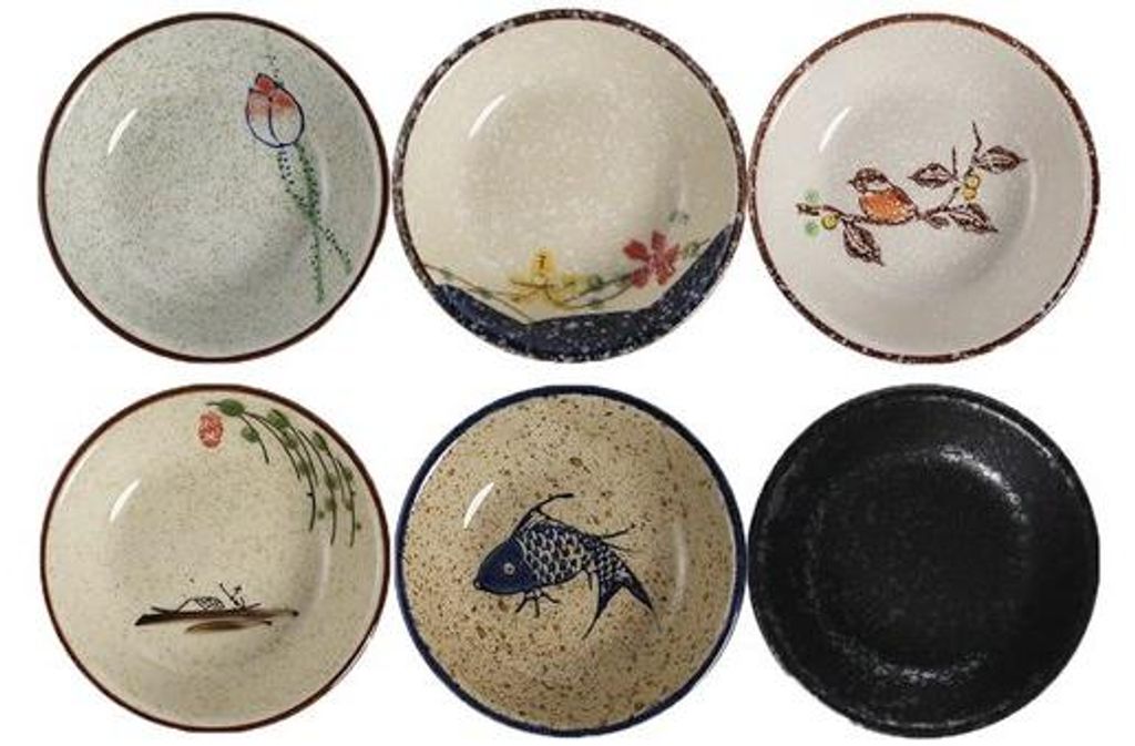 Keramische Tapas-Schalen, 6-teilig, Mini-Schalen, Snack-Set