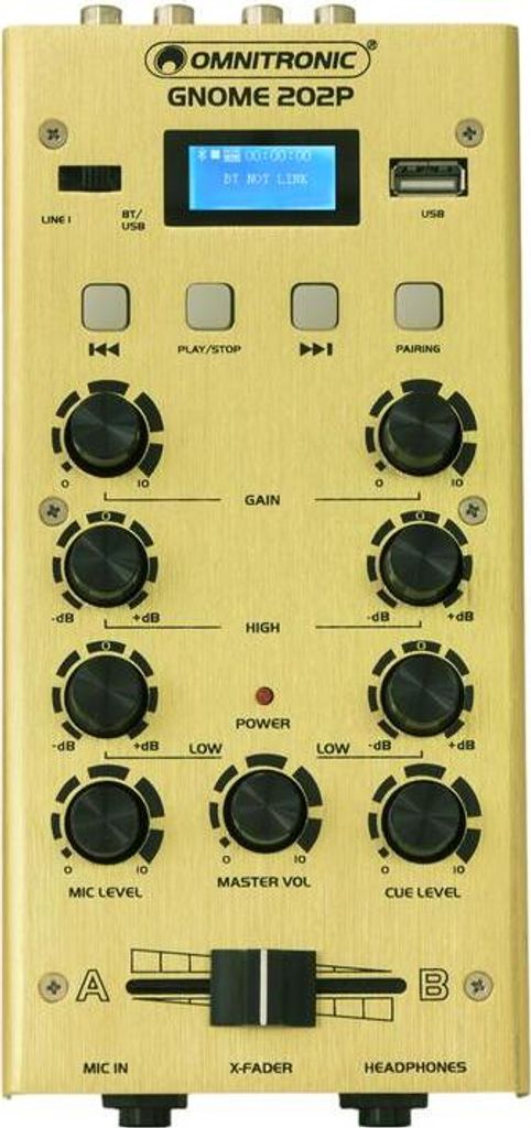 OMNITRONIC GNOME-202P Mini-Mixer gold (10006887)