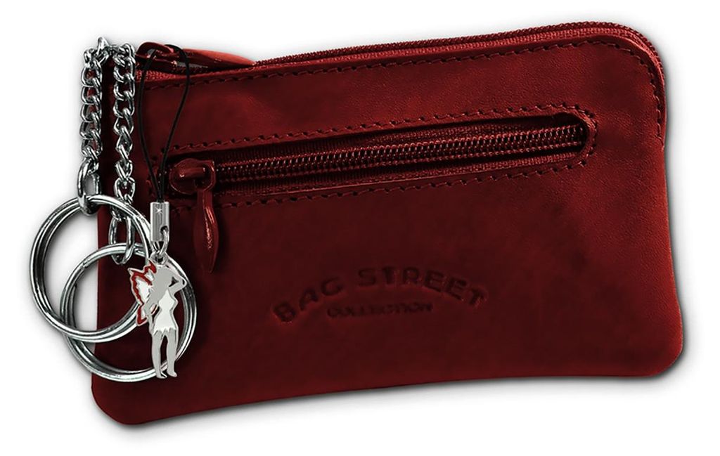 Bag Street Uni Pochette à clés Étui marron Cuir 10x0.5x6cm Image du produit 