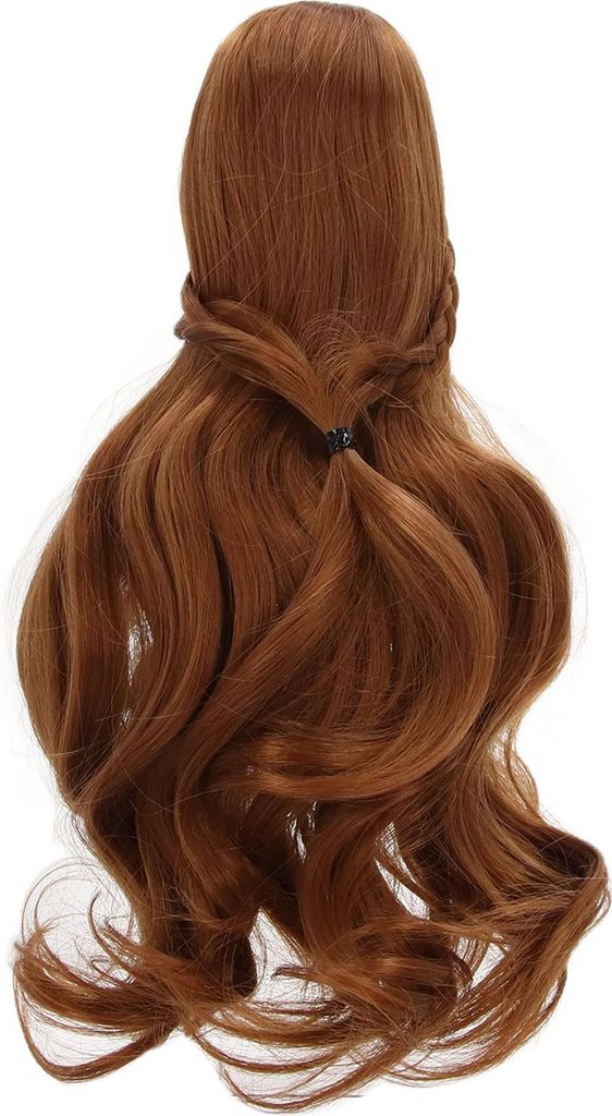 Puppenhaarperücke lockiger Stil ordentliche Pony DIY Schneiden weich