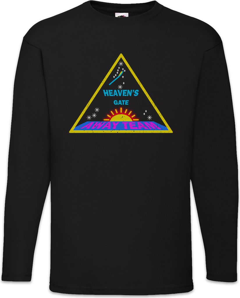 Urban Backwoods Heaven`s Gate Away Team, Langarm T-Shirt, Farbe: Schwarz, Größe: 3XL