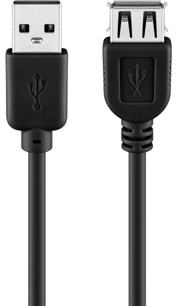 USB 2.0 Hi-Speed Verlängerungskabel A Stecker  A Buchse Produktbild 