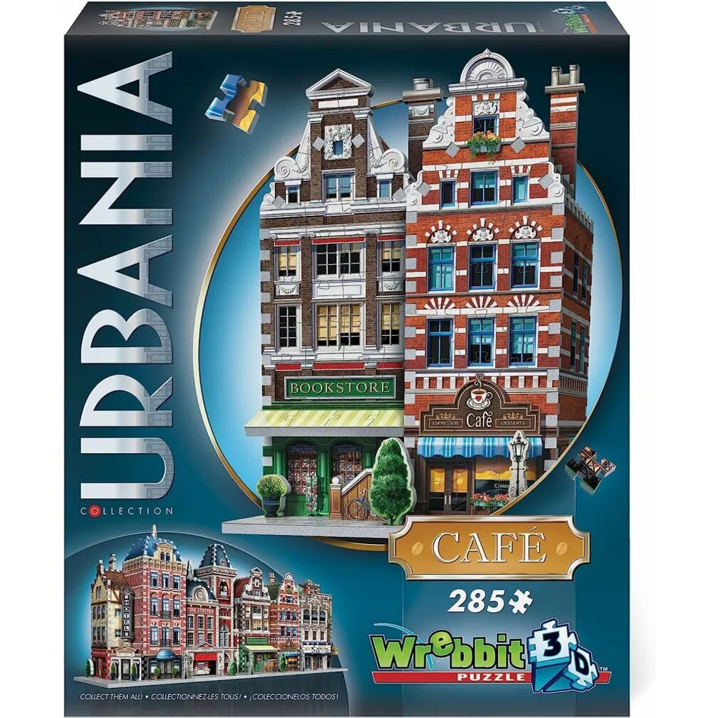 Puzzle 3D Café Urbania WREBBIT : 285 pièces robustes en mousse compacte