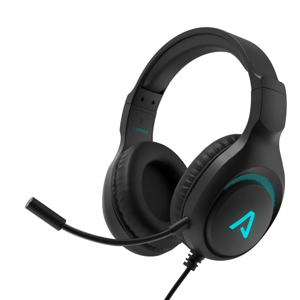 Casque de jeu léger LAMAX Heroes Guard1 40mm avec BeatBass et éclairage LED
