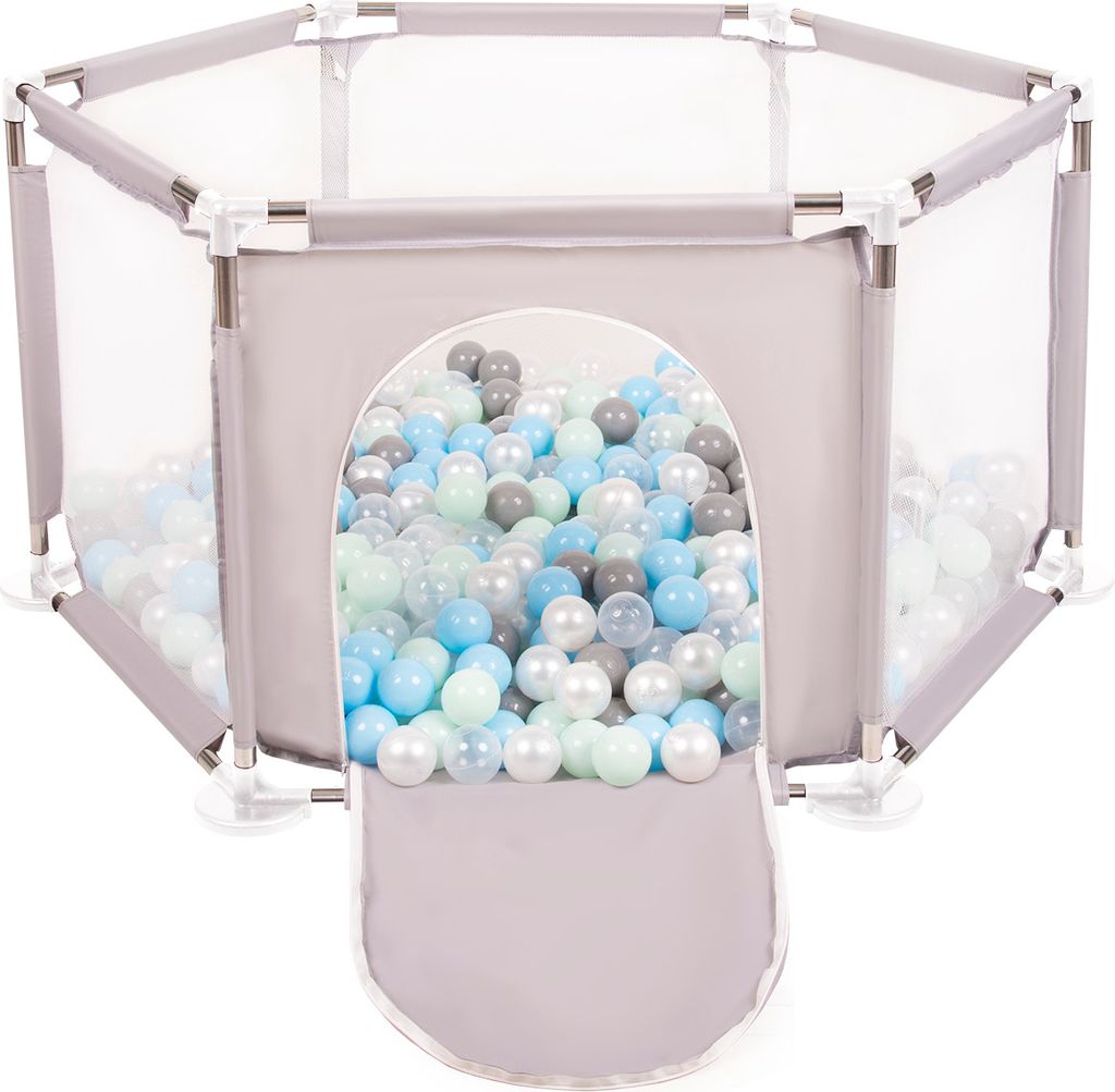 Selonis Sechseckiger Laufstall 400 Bälle ∅6cm Spielplatz Mit Bunten Bällen Laufgitter Für Babys Und Kinder