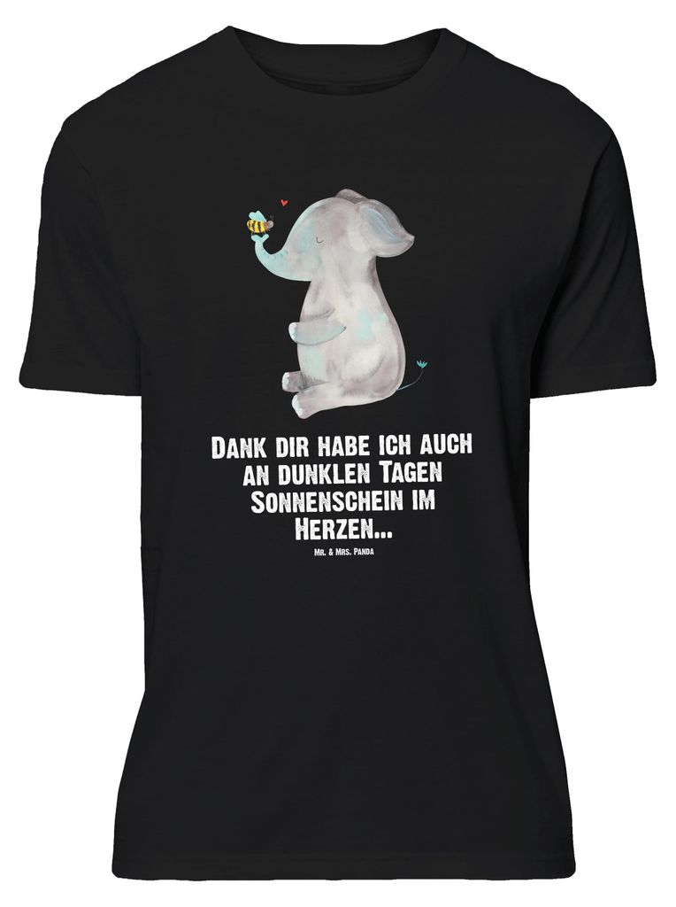 Mr. & Mrs. Panda Größe M T-Shirt Elefant Biene - Schwarz - Geschenk, Tshirt, Liebesspruch, mit Spruch, Shirt, Herren, Liebe, Heiratsantrag, Hochz...