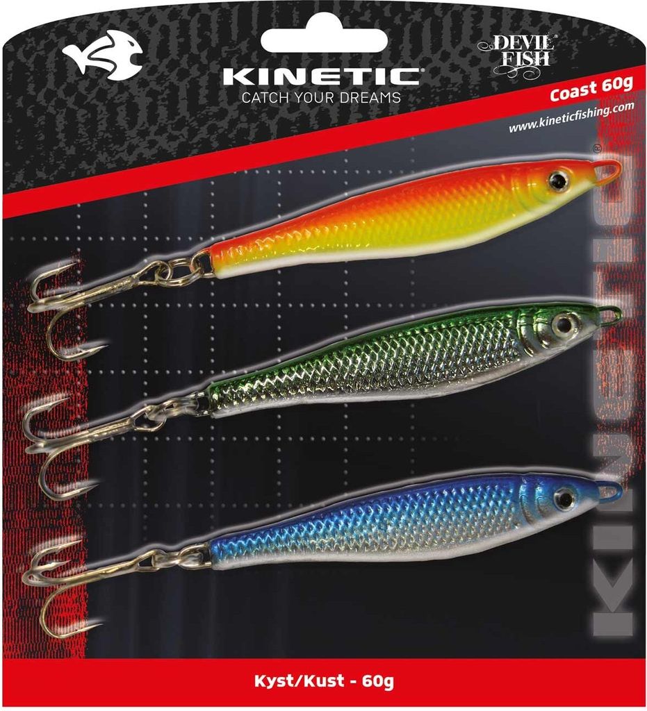 Kinetic Mini Silden Pilker Sortiment 60g Angelset