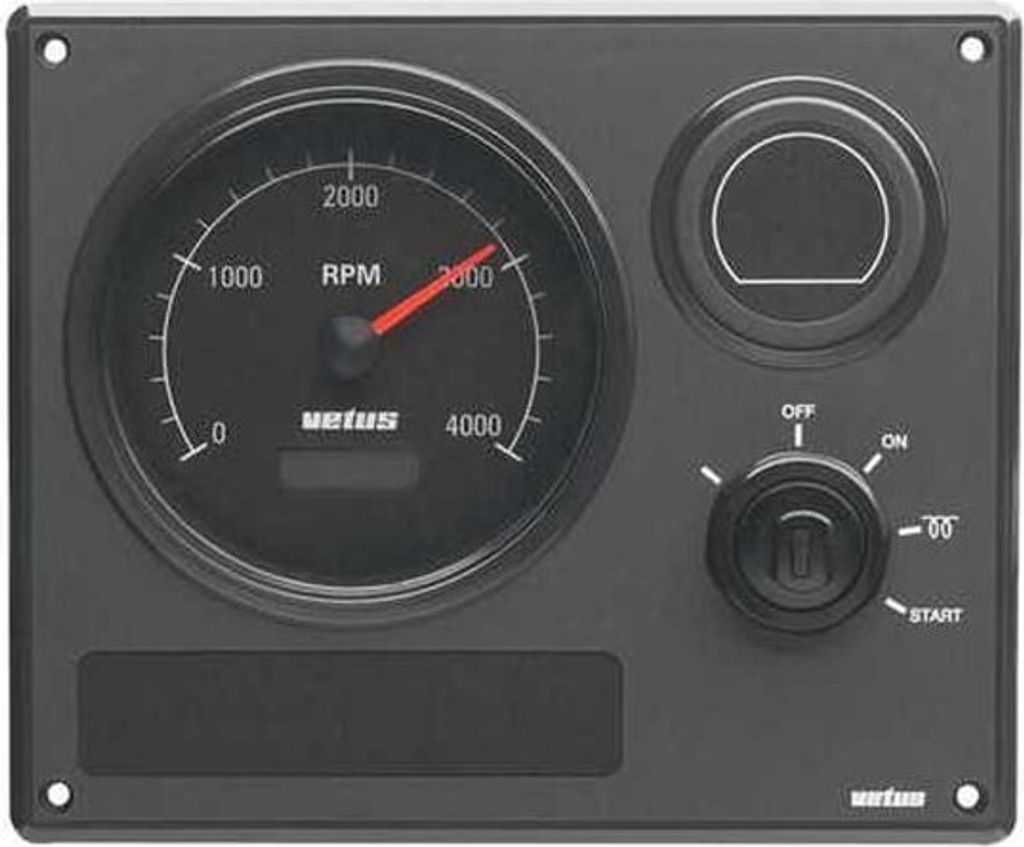 Tableau de bord Vetus MP22, noir, 12 volts Image du produit 