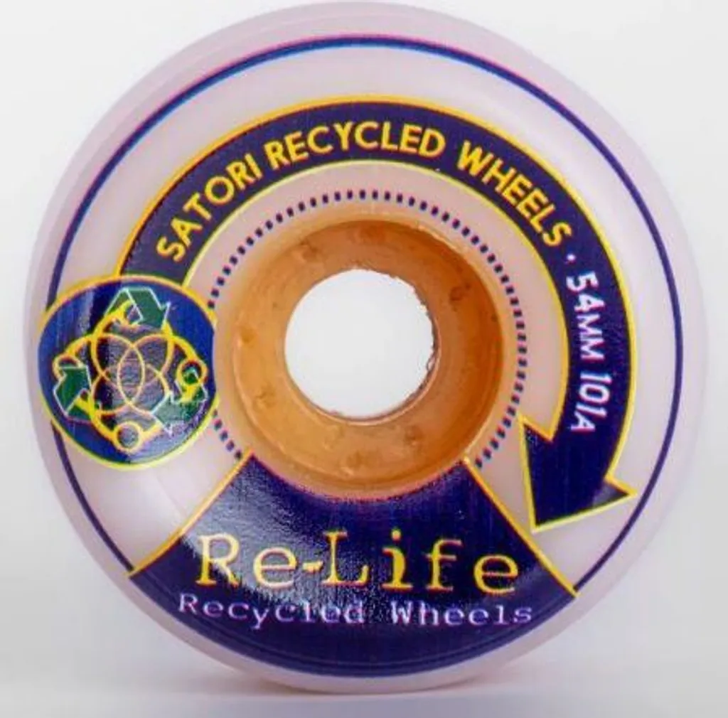 Roues de Skate Satori Relife 54mm 101a Bleu en Polyuréthane Recyclé Pro