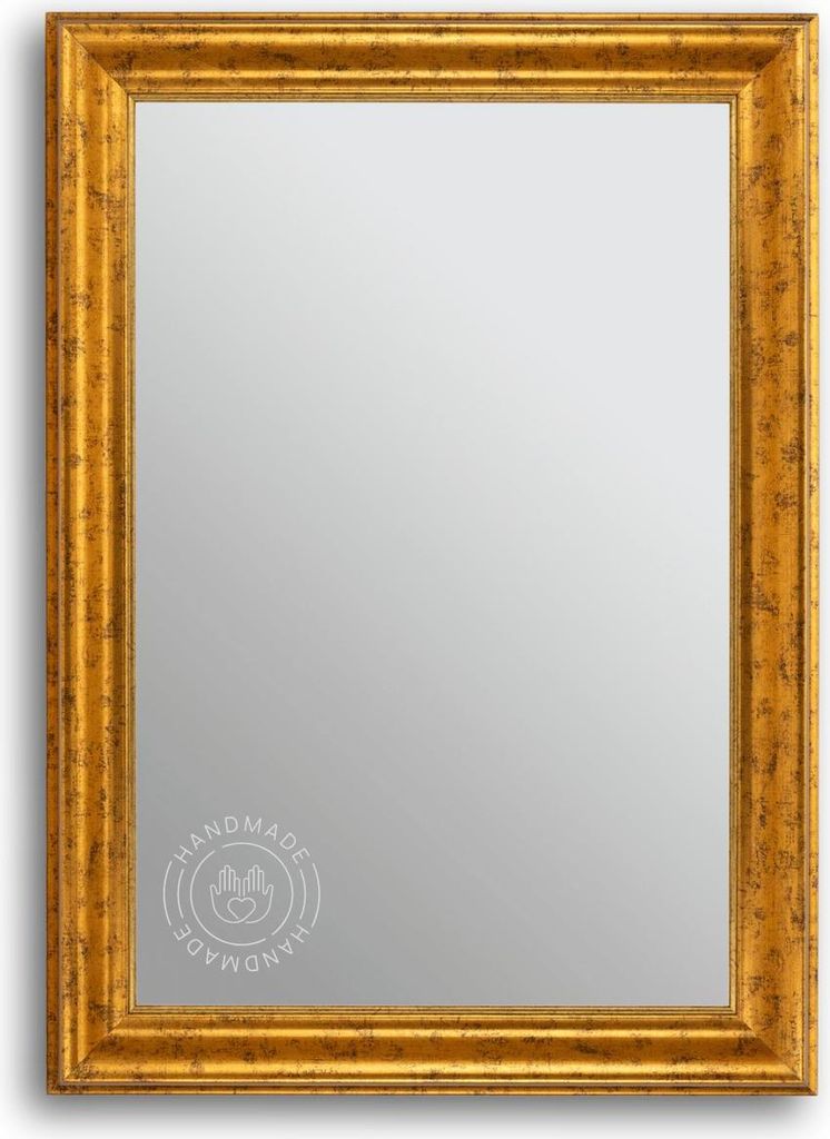 CLAMARO 'KÖLN' Antik Wandspiegel mit Rahmen | Gold | Shabby Chic Vintage Barock Spiegel mit Holzrahmen | Barockspiegel inkl. Metall Aufhänger und...