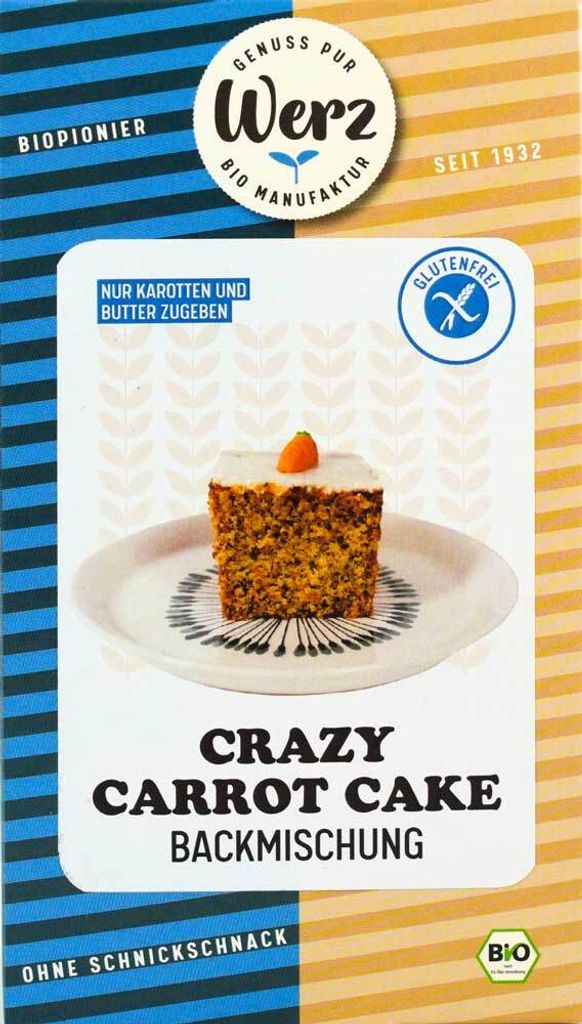 Werz Crazy Carrot Cake Backmischung  500g Produktbild 