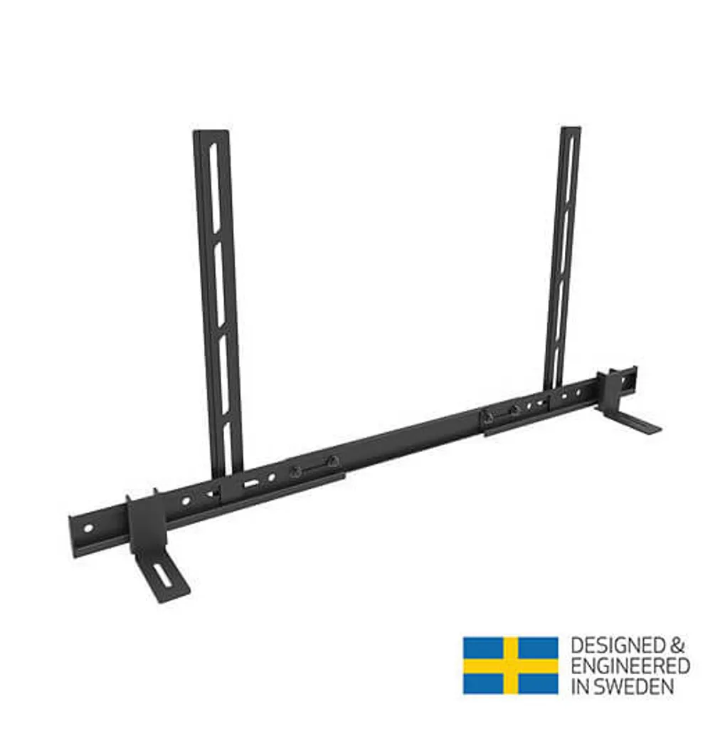 Support Enceinte Satellites Universel Noir pour Support TV Multibrackets