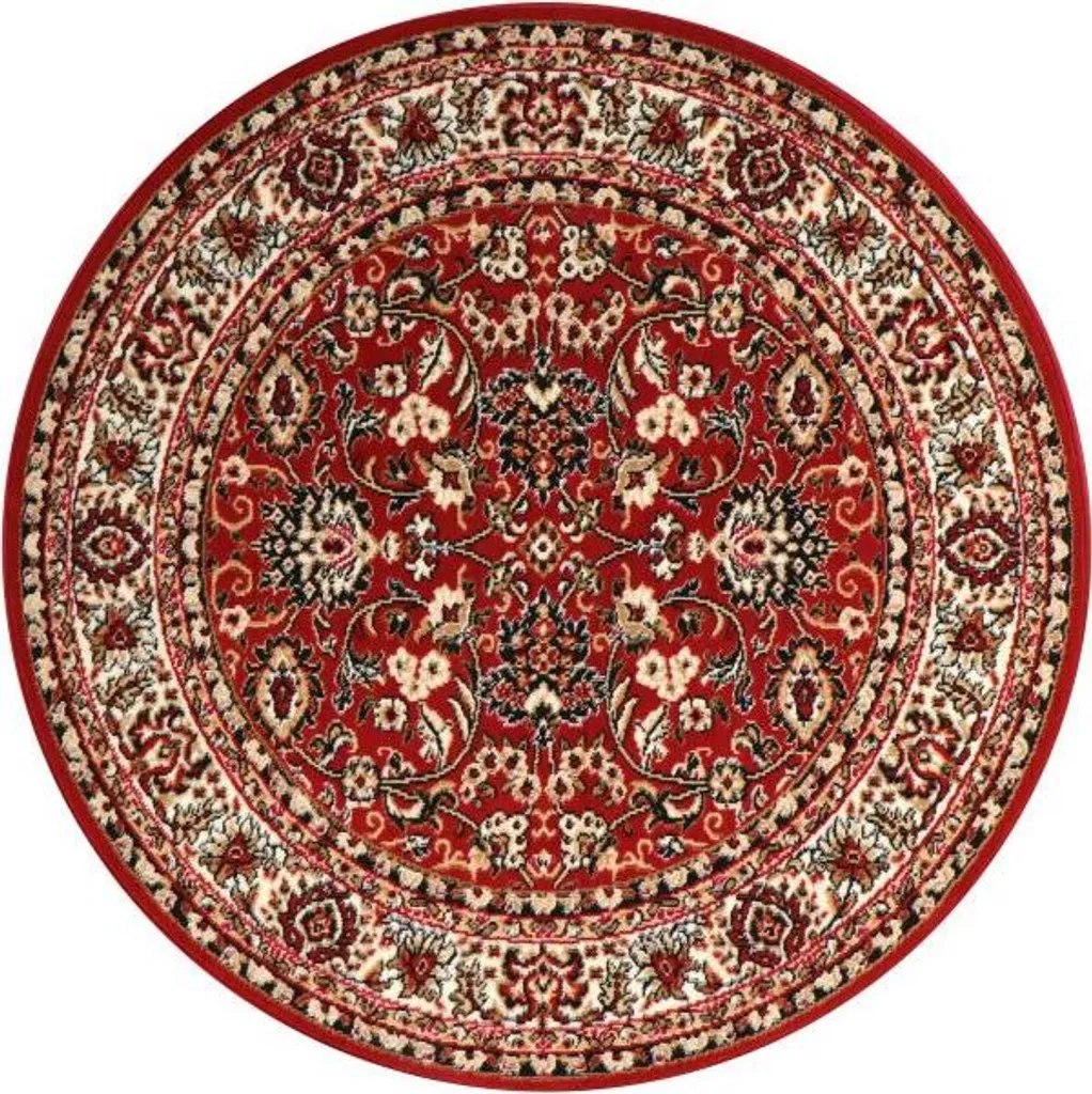 Tapis Teheran Practica 59/CVC Rond 200cm - Haute Densité et Motif Perse