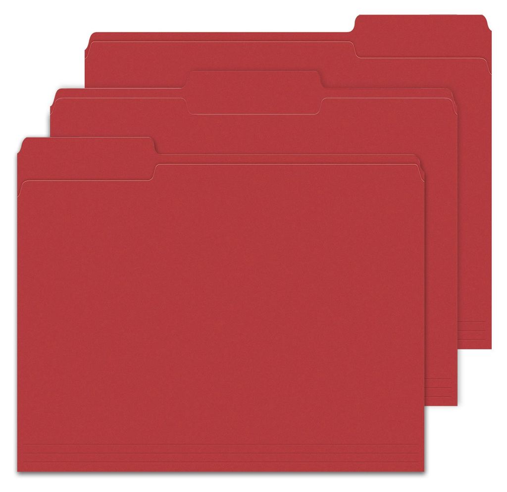 50 Manila-Aktenordner, Standard-Briefgröße, Aktenordner für Geschäftsdokumente, Büroorganisation, Schulbedarf