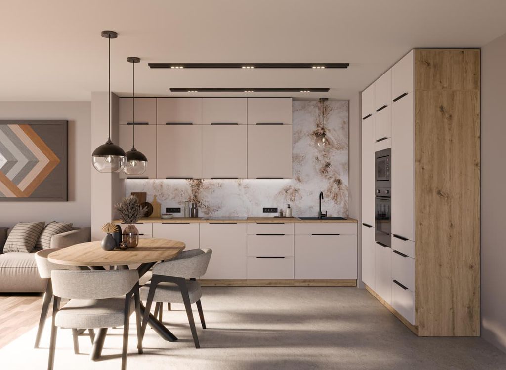 Küchenmöbel-Set Solea Cashmere 310 + 180 cm