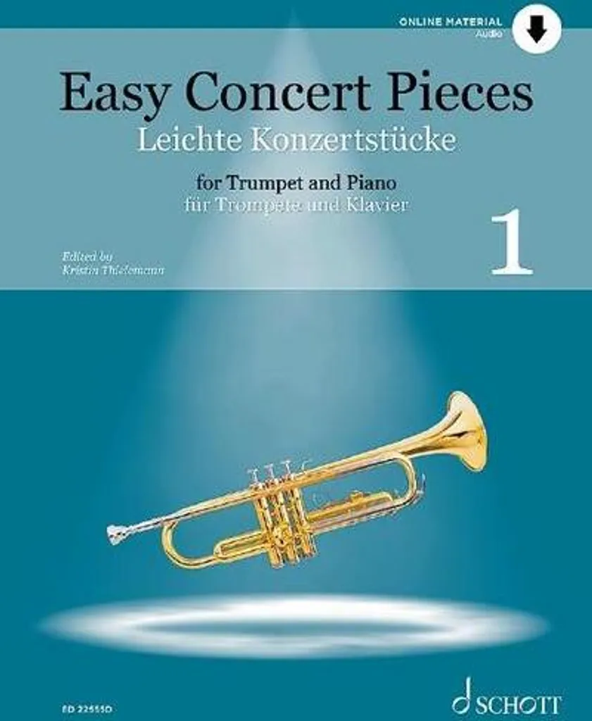 Easy Concert Pieces Vol 1 Partition Trompette et Piano avec Audio