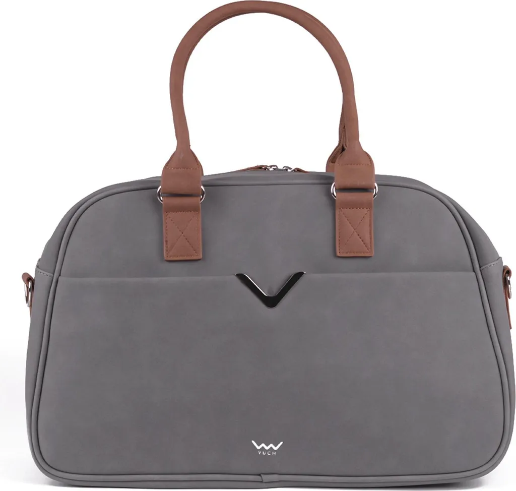 Grand sac de voyage Vuch Rimora gris foncé avec bandoulière réglable