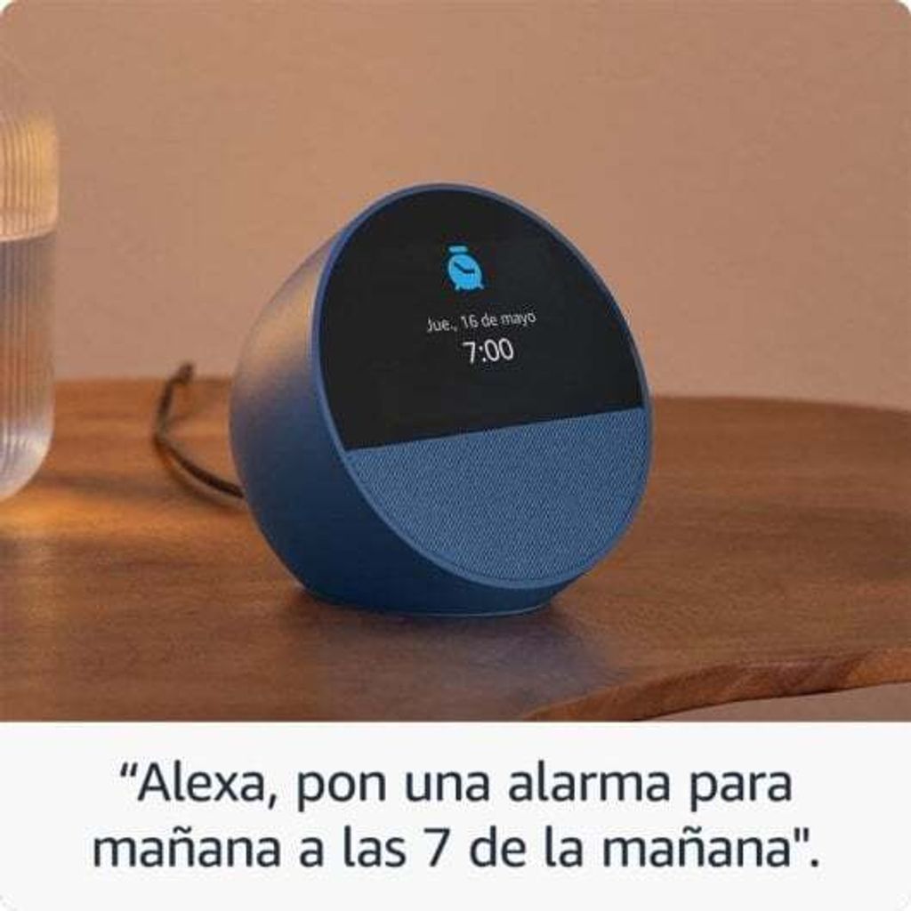 Amazon B0C2RSK776 Amazon Echo Spot White Głośniki przenośne
