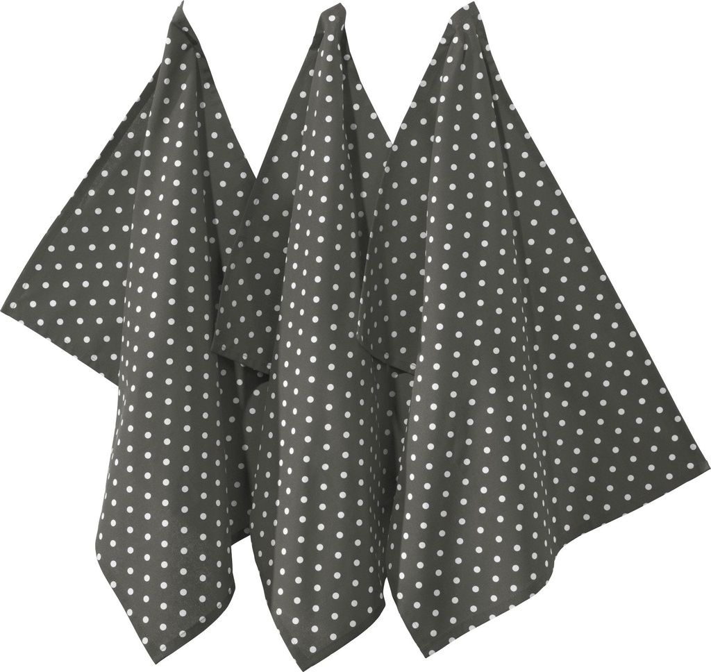 REDBEST Geschirrtuch Orlando" 3er-Pack grau 50x70 cm"
