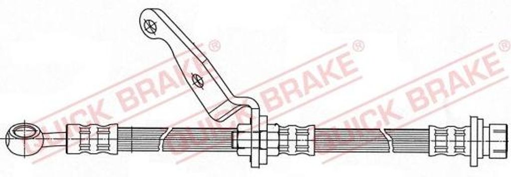 QUICK BRAKE 59.900 Bremsschlauch OE 01464S10010 kompatibel mit CR-V