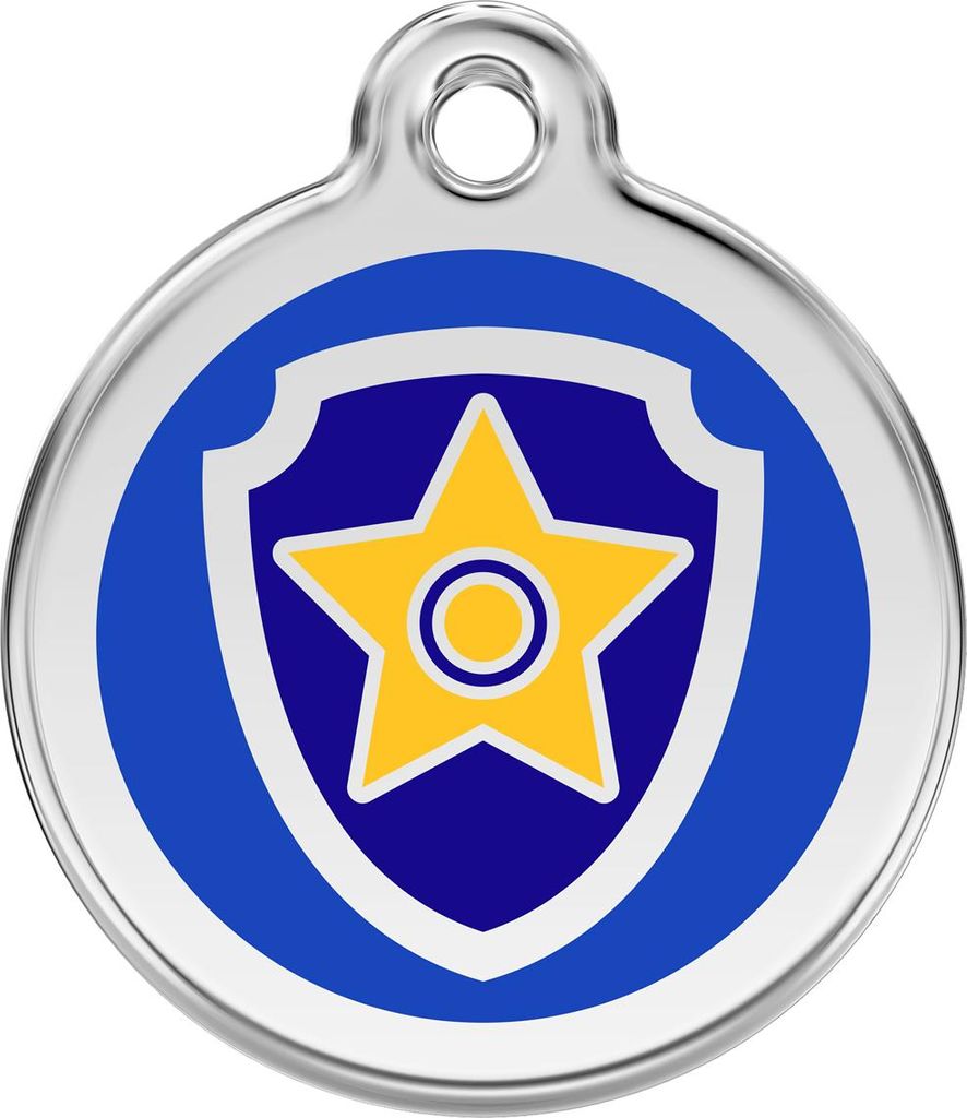 RedDingo Hundemarke mit Gravur Paw Patrol Chase dunkelblau, Produktbild 