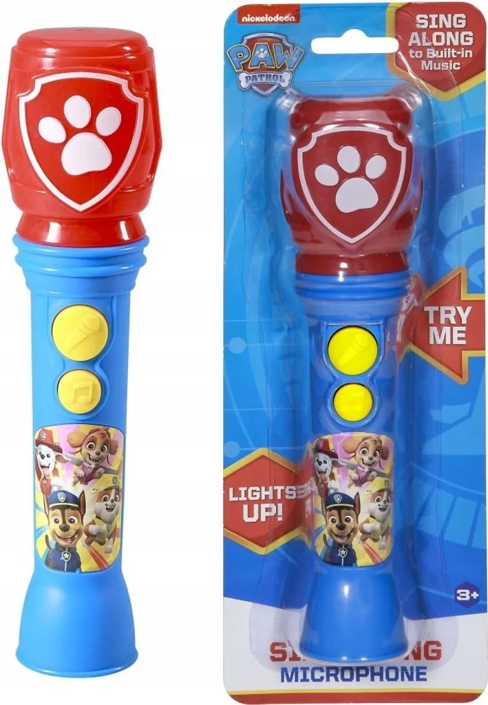 Micro Karaoké Enfant Pat Patrouille avec Haut-parleur Intégré PW070