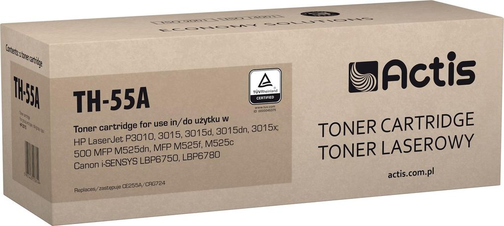 Actis TH-55A Tonerkartusche (Ersatz für HP 55A CE255A; Standard; 6000 seiten; schwarz)