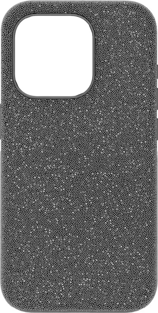 Étui de Protection iPhone 15 Pro Swarovski High Noir et Cristaux Noir