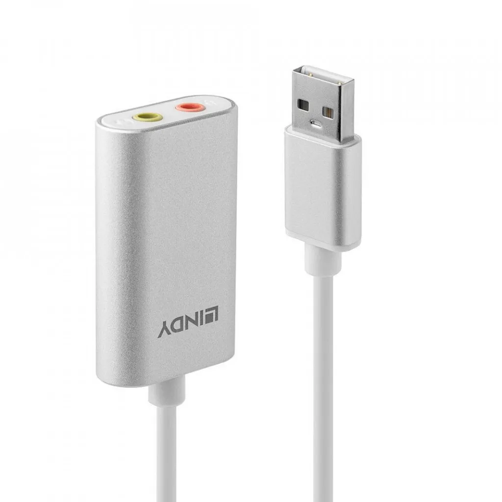 Adattatore Audio USB Lindy 42926 - Scheda Audio Esterna 3.5mm