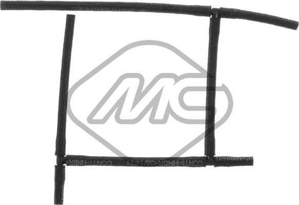 Metalcaucho 92217 Leckkraftstoffschlauch OE 4S4Q9K022AA kompatibel mit Focus