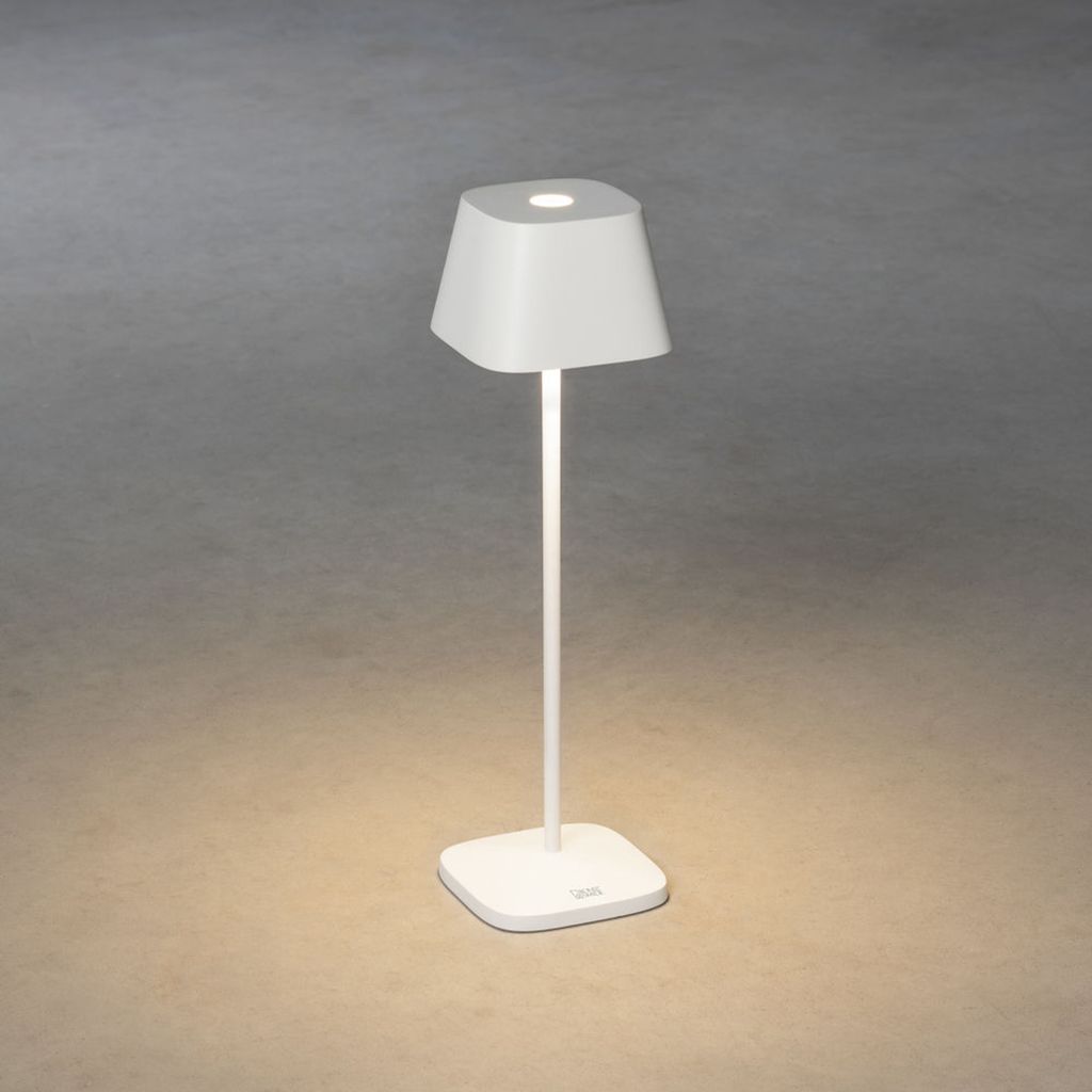 Lampada da tavolo a batteria Konstsmide Capri | bianca | Immagine del prodotto 