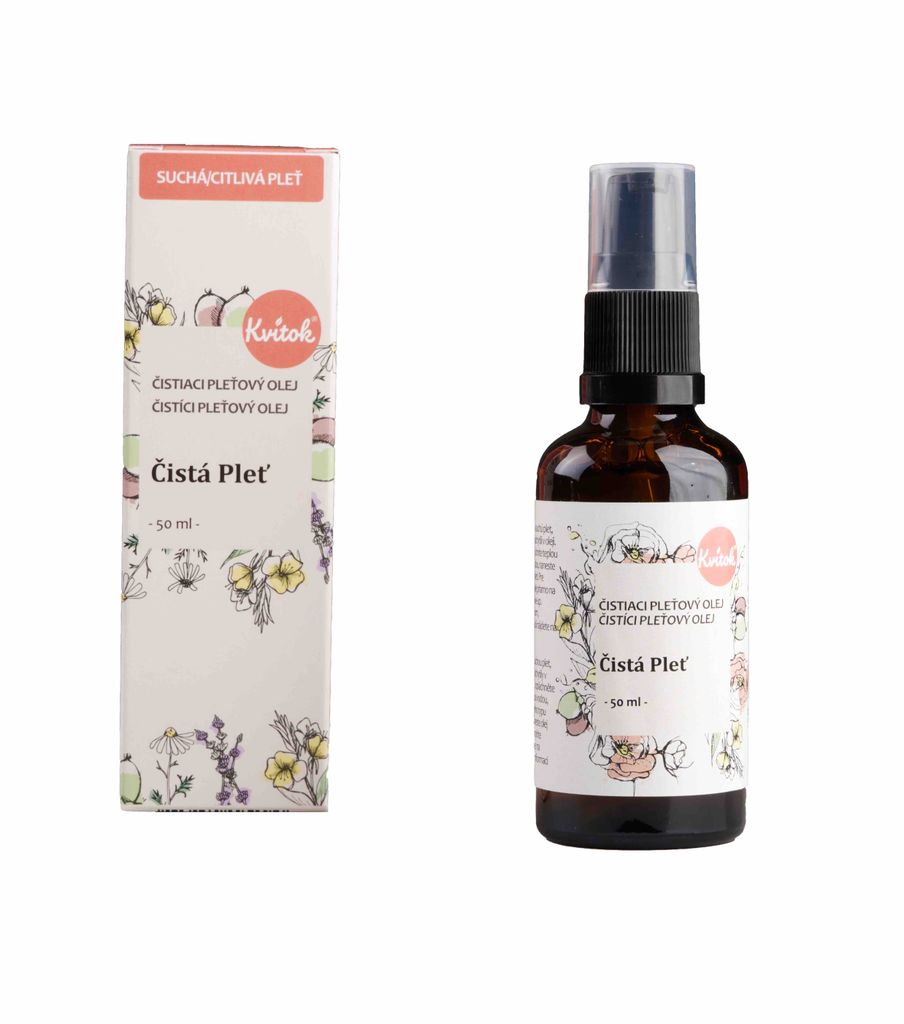 Kvitok Hydrophiles Reinigungsöl Klare Haut für trockene und empfindliche Haut 50 ml