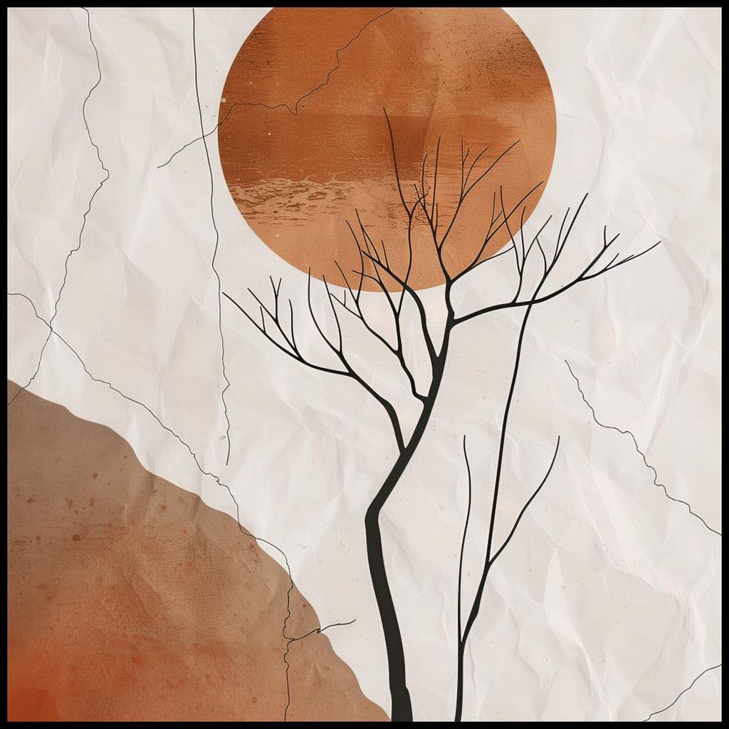 Plakat 100x100cm Rauheit der Wüste