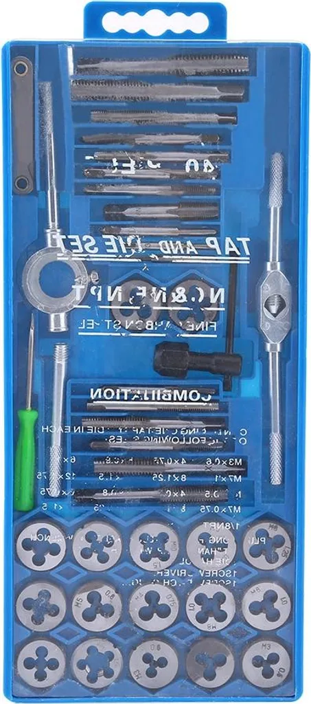 Kit de taraudage 40 pièces ultra résistant en métal trempé durable