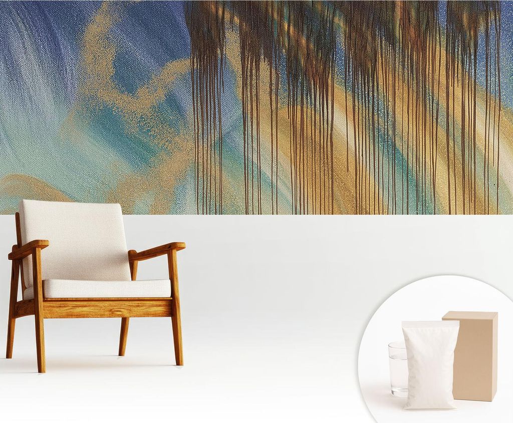Fototapete - 250x104 cm - Tapete - Wandtapete - Wandbilder - Dekofolie - Tapete Folie - Wand - Dekoration - Wohnzimmer - Abstrakte Komposition