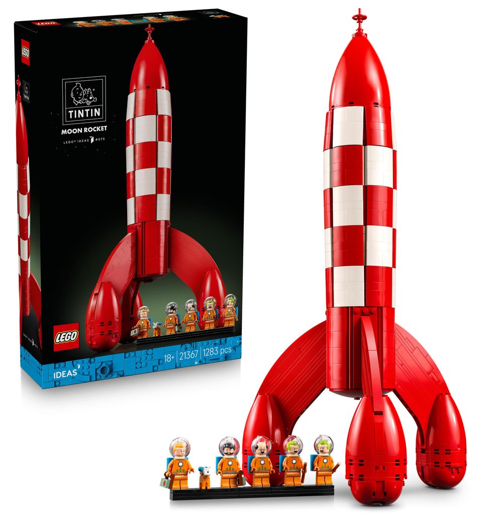 LEGO Ideas Die Mondrakete von Tintin - Raumschiff Modellbau Produktbild 