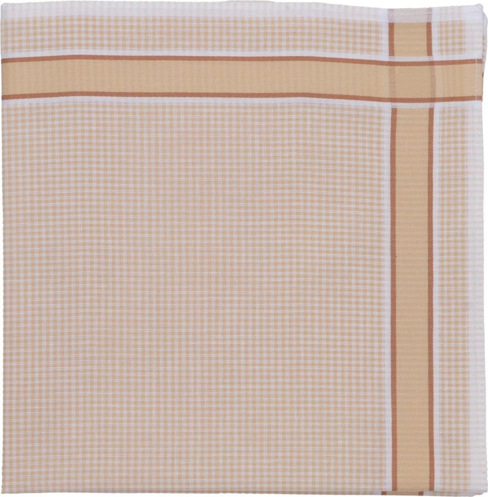 Tiseco Herren Taschentücher Set - 6er Pack - 40x40 cm - 100% Baumwolle - Elegantes Karomuster