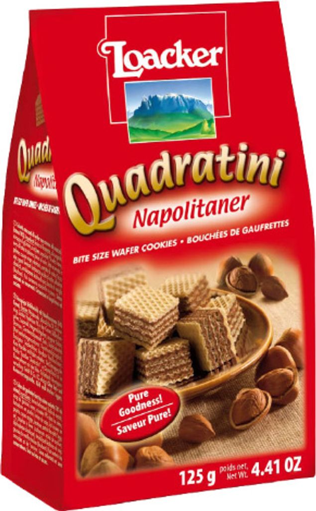 Loacker Quadratini Napolitaner Waffelschnitten in Produktbild 